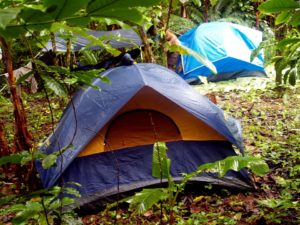 Tent camping